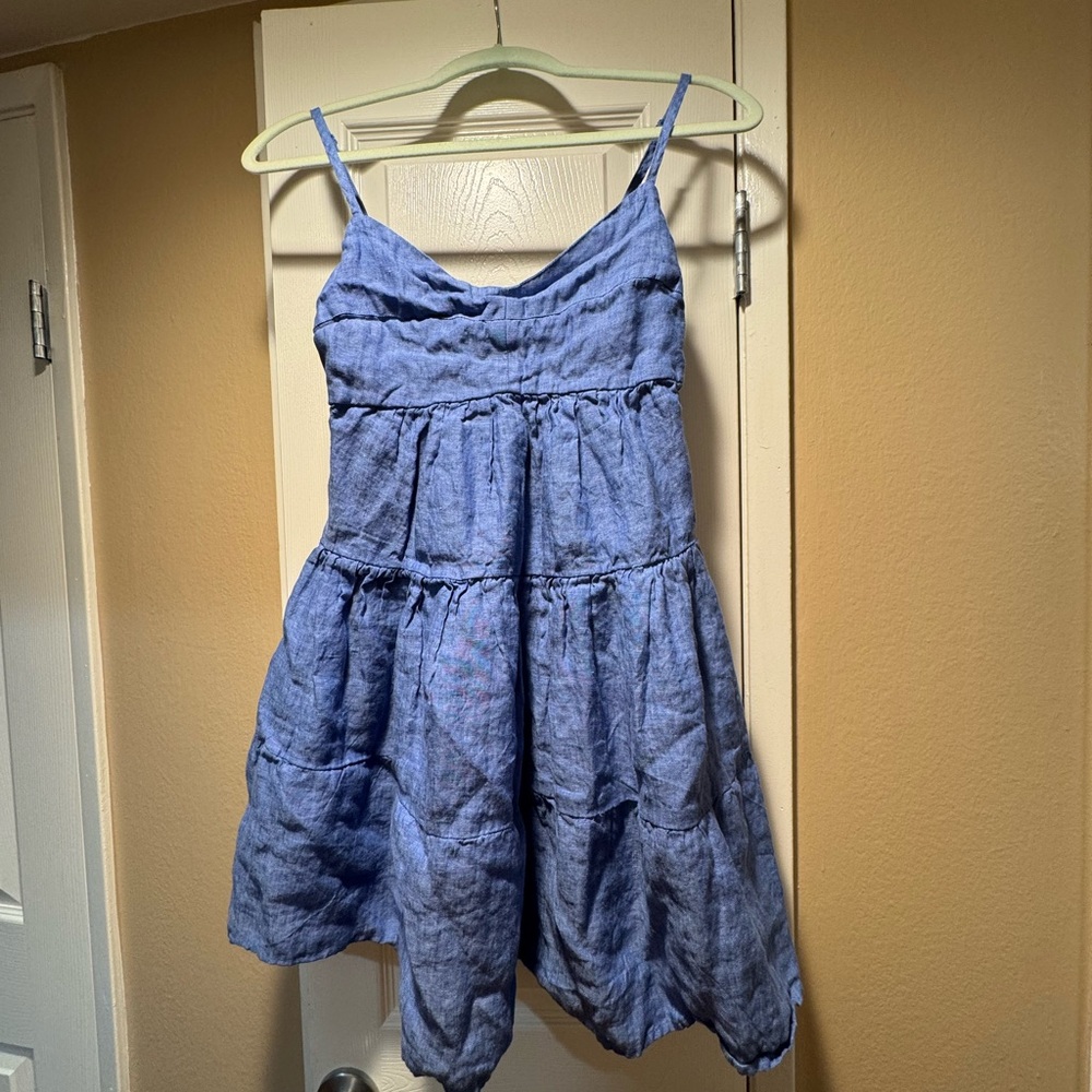 Olivaceous Light Blue Casual Dress